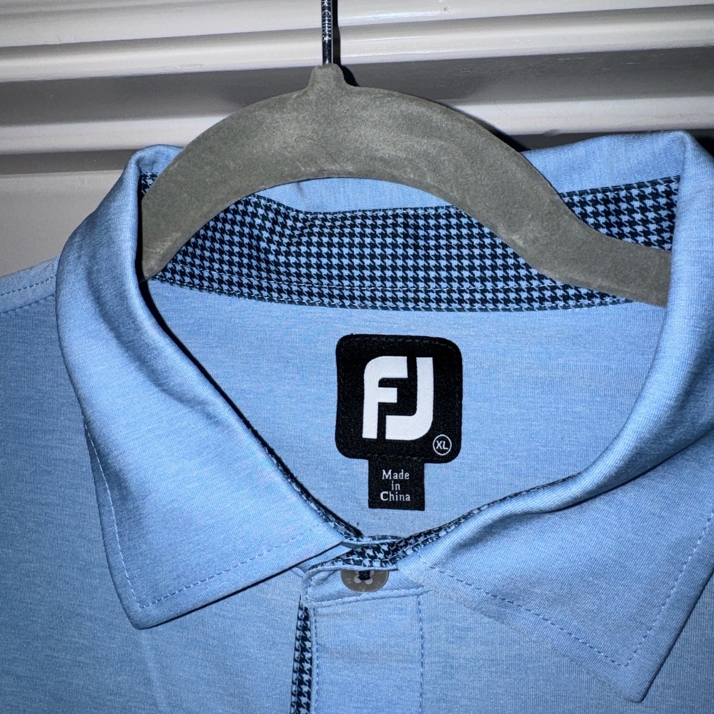 FootJoy Men's Sky Blue Polo Shirt